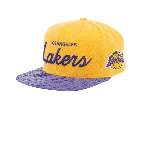 HATSURGEON x Mitchell & Ness Los Angeles Lakers Special Script Strapback