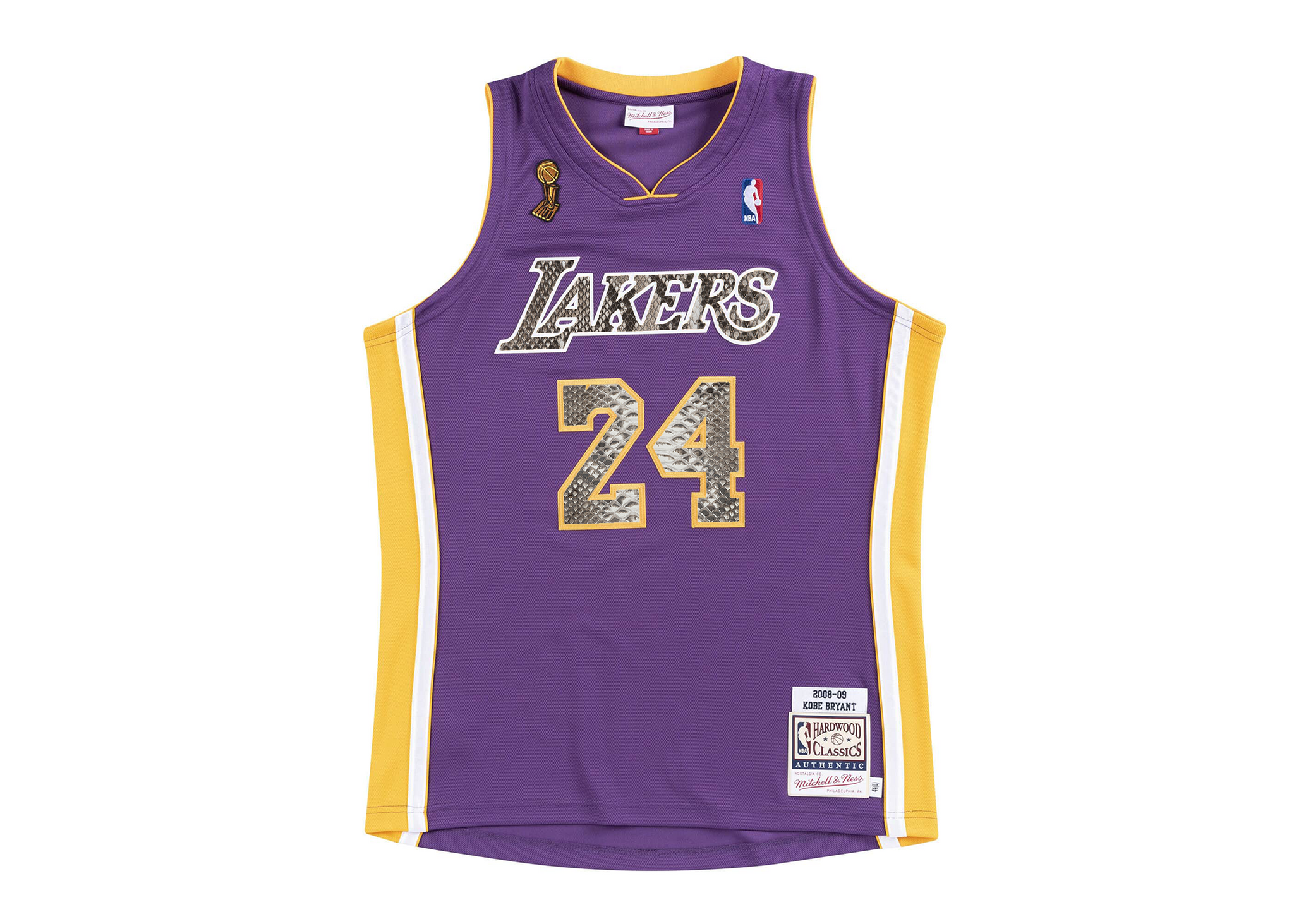 Mitchell & Ness Kobe Bryant 2008-2009 Los Angeles Lakers Road Finals Python Jersey