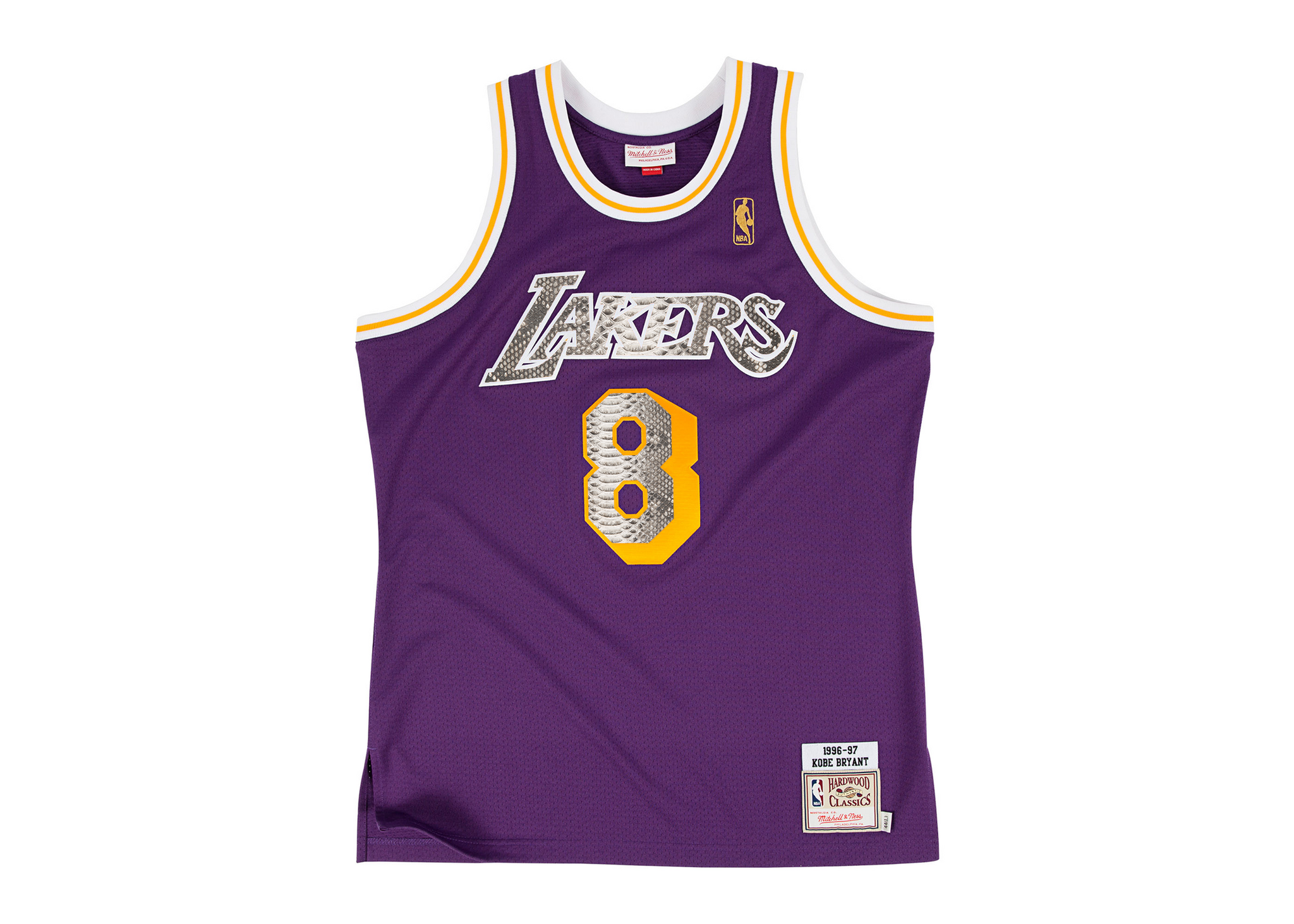Mitchell & Ness Kobe Bryant 1996-1997  Los Angeles Lakers Python Jersey (Away)