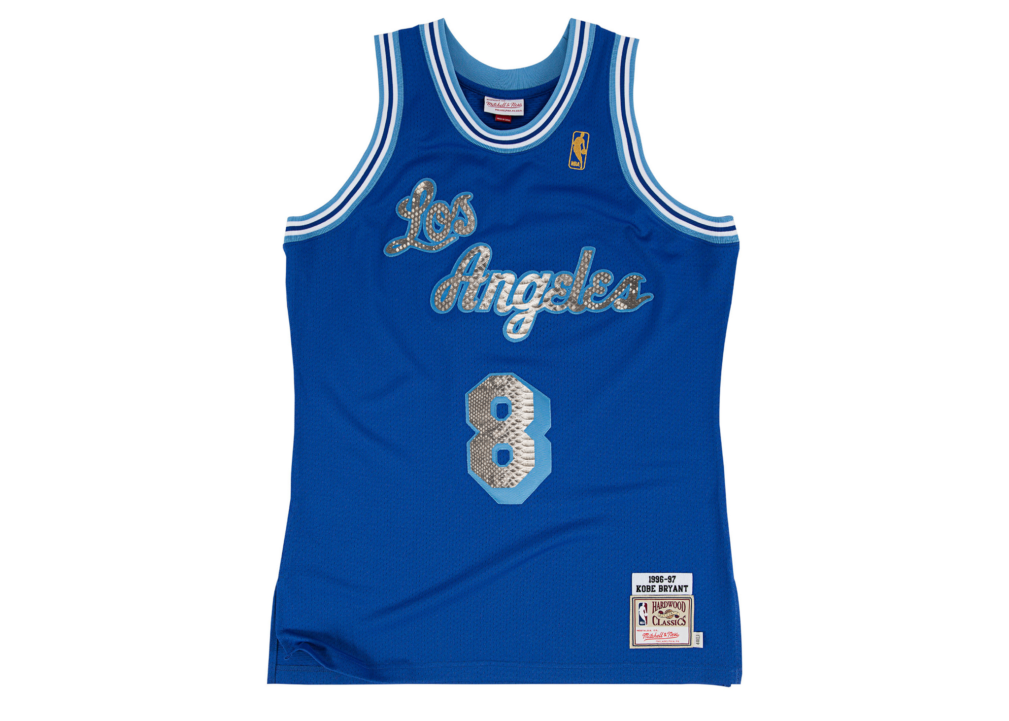 Mitchell & Ness Kobe Bryant 1996-1997 Los Angeles Lakers Royal Python Jersey