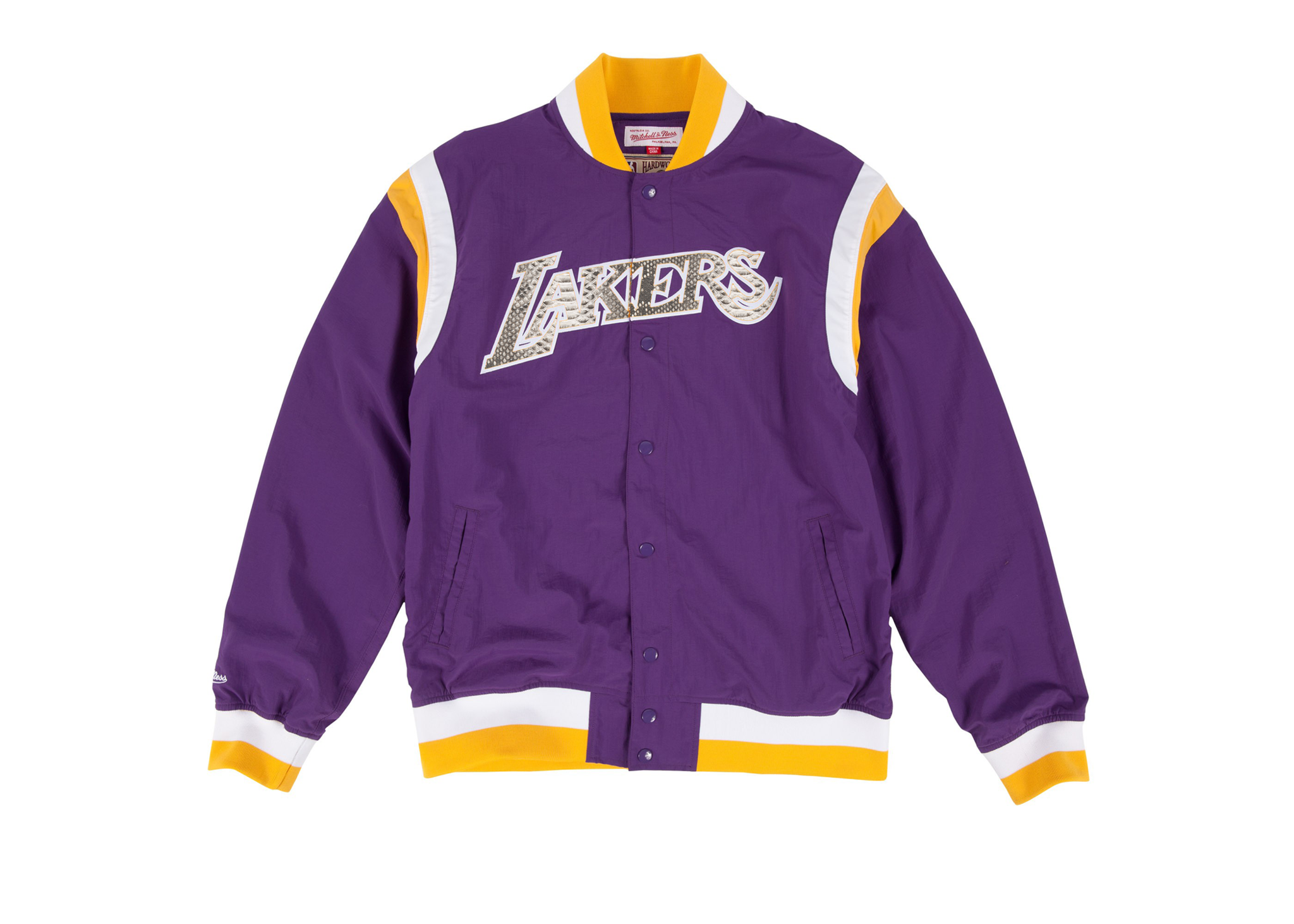 Mitchell & Ness Los Angeles Lakers "Nothing But Net" Python Warm Up Jacket