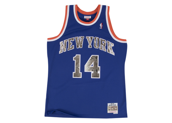 Mitchell & Ness Anthony Mason 1991-1992 New York Knicks Python Jersey