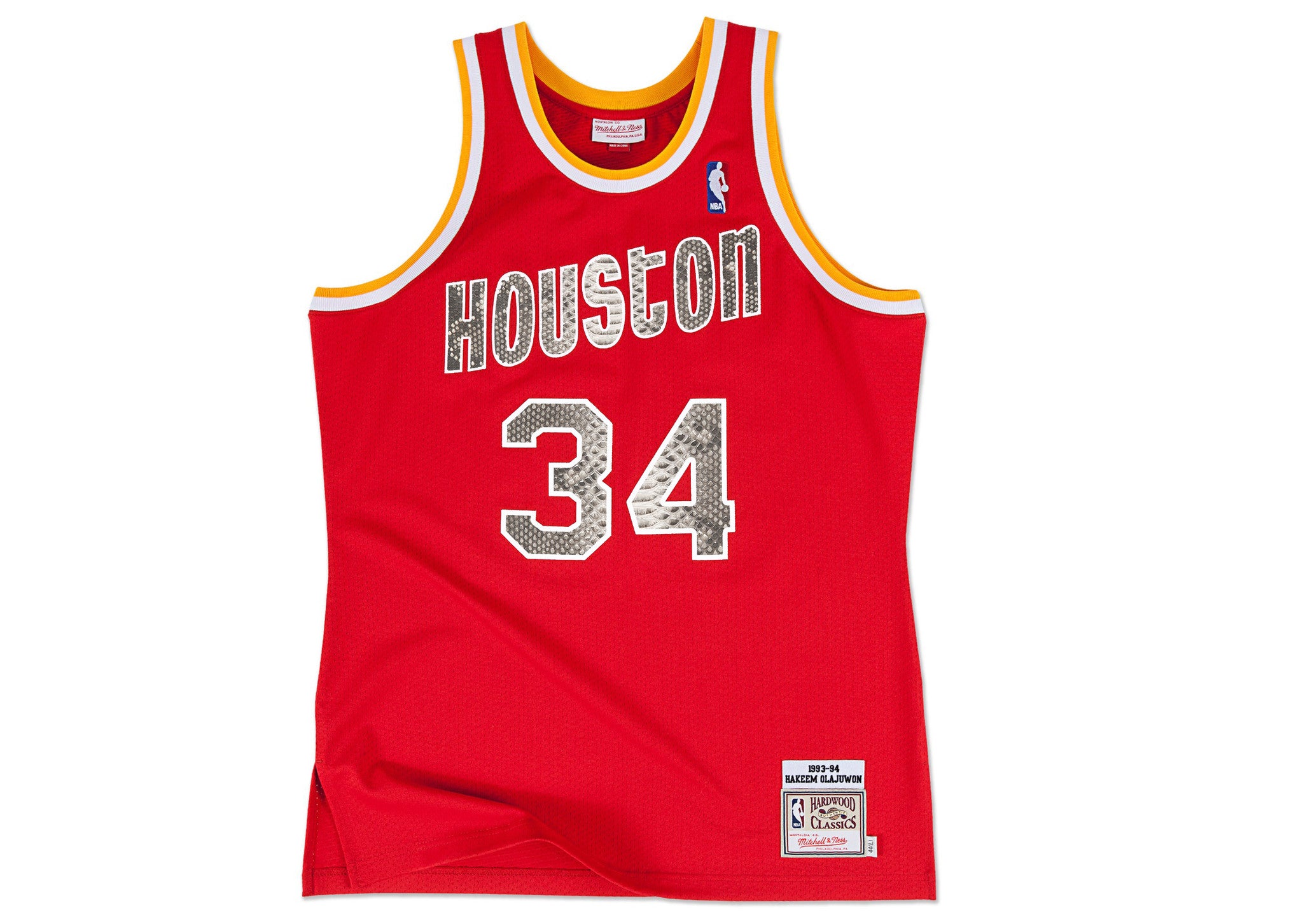 Mitchell & Ness Hakeem Olajuwon 1993-1994 Houston Rockets Python Jersey