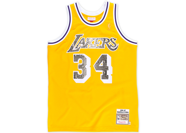 Mitchell & Ness Shaquille O'Neal 1996-1997 Los Angeles Lakers Python Jersey