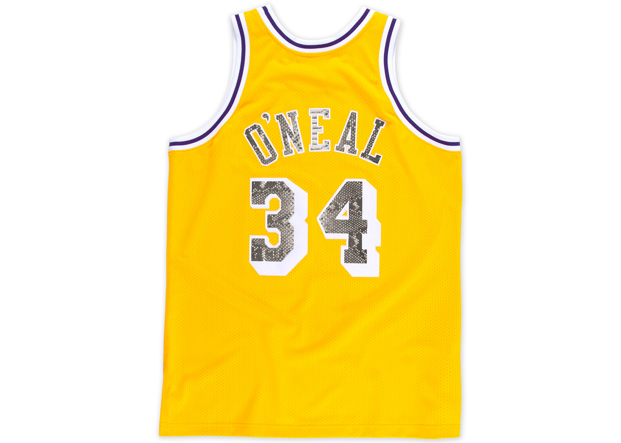 Mitchell & Ness Shaquille O'Neal 1996-1997 Los Angeles Lakers Python Jersey